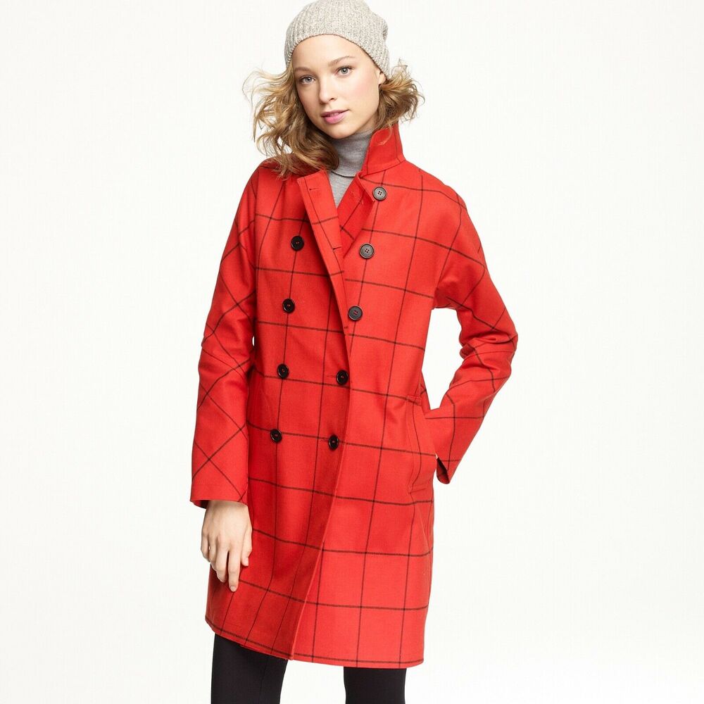 Mackintosh x Jcrew Small Rousay Tattersail Flannel Coat Waterproof Raincoat